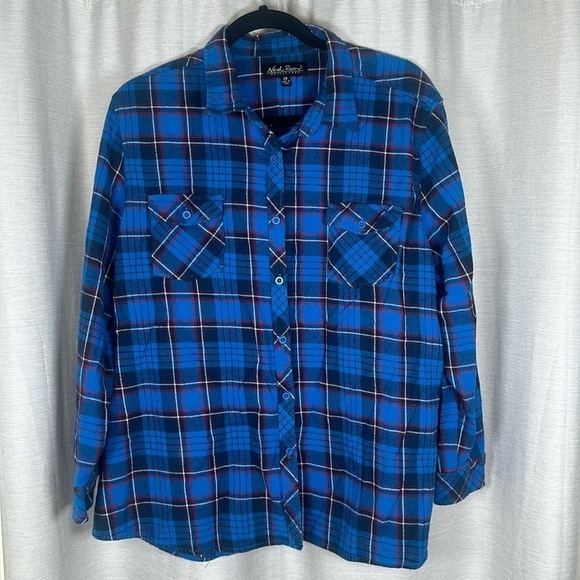 NORTH RIVER FLANNEL SIZE(2X) - Picture 1 of 6